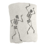 Halloween Sublimated Skeletons Sweatshirt Blanket - Logo Brands - Flyclothing LLC