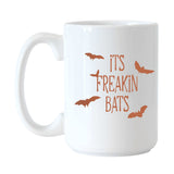 Halloween 15oz Its Freaking Bats Sublimated Mug - Logo Brands - Flyclothing LLC