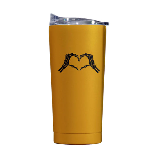 Halloween 20oz Skeloton Heart Hand Powder Coat Tumbler - Logo Brands - Flyclothing LLC
