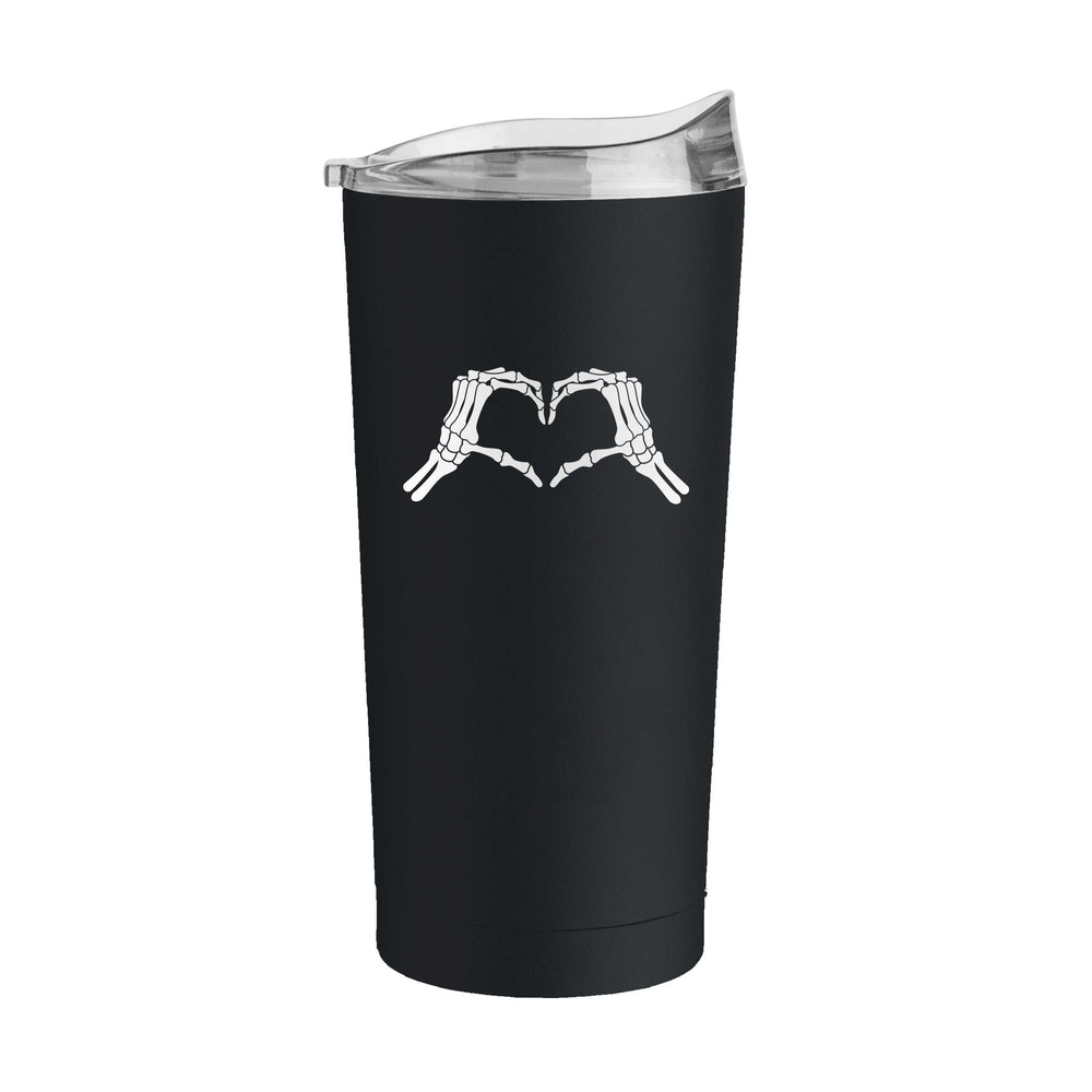 Halloween 20oz Skeloton Heart Hand Powder Coat Tumbler - Logo Brands - Flyclothing LLC