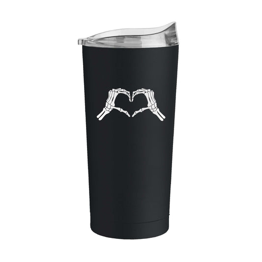 Halloween 20oz Skeloton Heart Hand Powder Coat Tumbler - Logo Brands - Flyclothing LLC