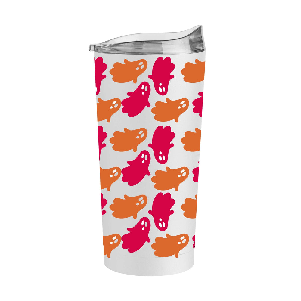 Halloween 20oz Pink and Orange Ghosts Powder Coat Tumbler - Logo Brands - Flyclothing LLC