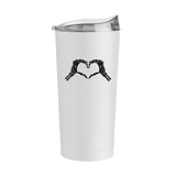 Halloween 20oz Skeloton Heart Hand Powder Coat Tumbler - Logo Brands - Flyclothing LLC
