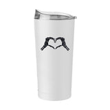 Halloween 20oz Skeloton Heart Hand Powder Coat Tumbler - Logo Brands - Flyclothing LLC