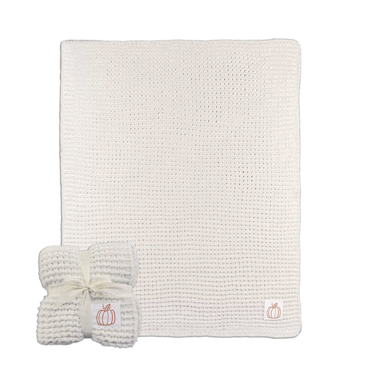 Fall Cable Pumpkin Knit Throw 50x60 - Logo Brands - Flyclothing LLC