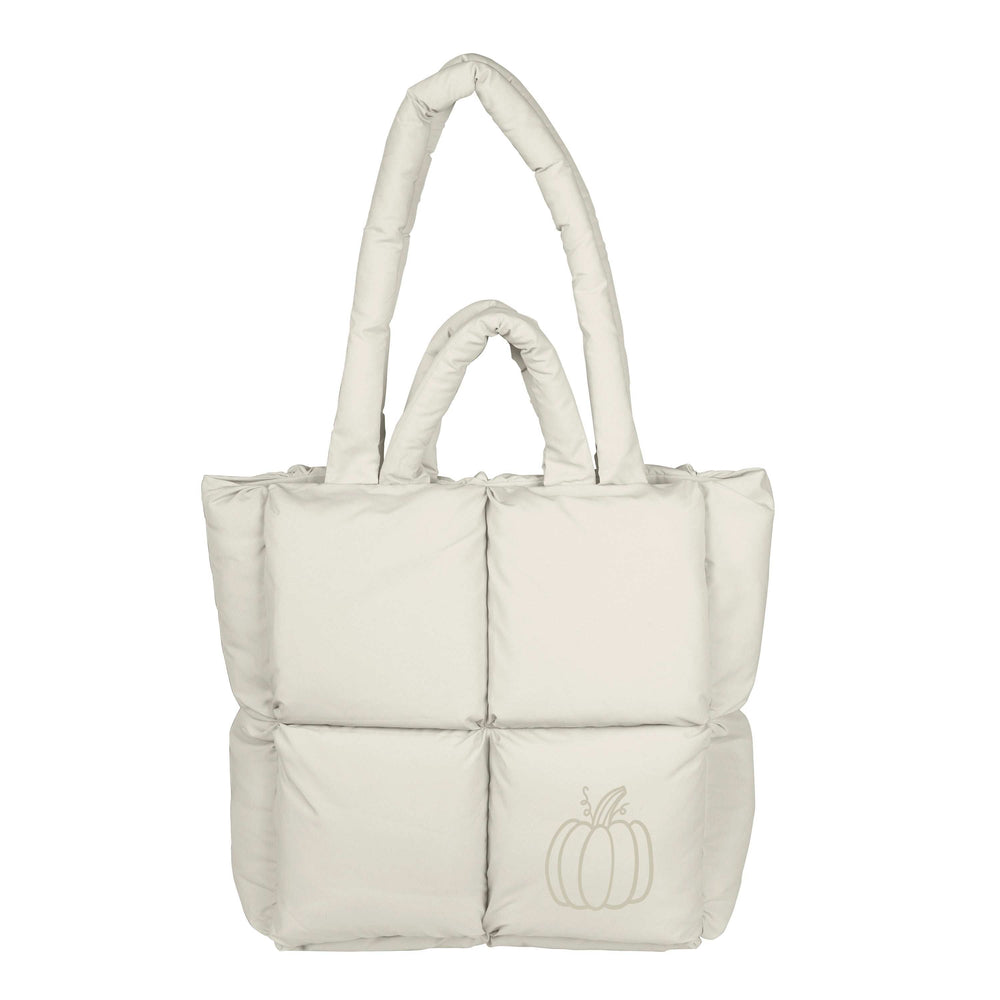 Fall Pumpkin Puff Tote - Logo Brands - Flyclothing LLC