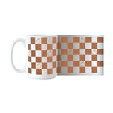 Fall Checkered Pumpkin 15oz Sublimated Mug - Logo Brands - Flyclothing LLC