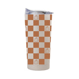 Fall Checkered Pumpkin 20oz Powder Coat Tumbler - Logo Brands - Flyclothing LLC