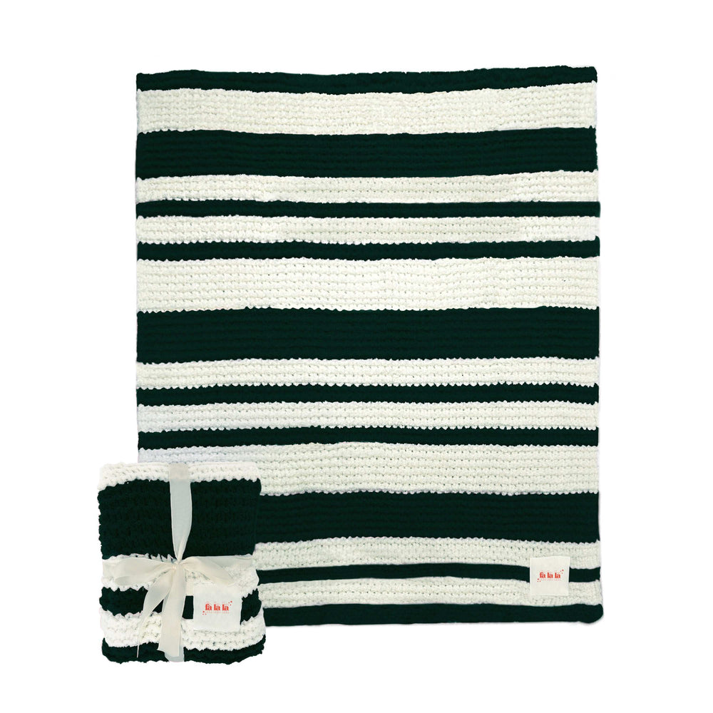 Christmas Falala Cable Knit Throw 50x60 - Logo Brands - Flyclothing LLC