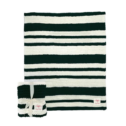 Christmas Ribbon Cable Knit Throw 50x60 - Logo Brands - Flyclothing LLC