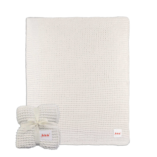 Christmas Falala Cable Knit Throw 50x60 - Logo Brands - Flyclothing LLC