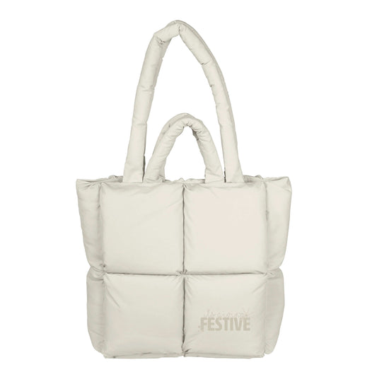 Christmas Festive Puff Tote - Logo Brands - Flyclothing LLC