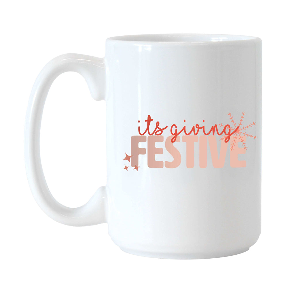 Christmas Festive 15oz Sublimated Mug - Logo Brands - Flyclothing LLC