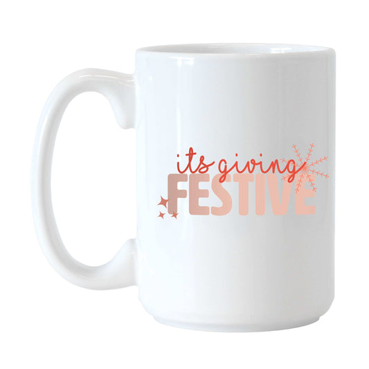 Christmas Festive 15oz Sublimated Mug - Logo Brands - Flyclothing LLC