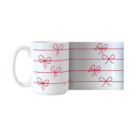 Christmas Ribbon 15oz Sublimated Mug - Logo Brands - Flyclothing LLC