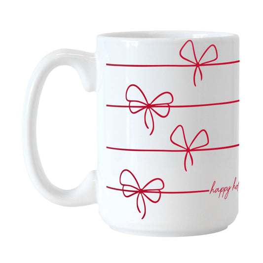 Christmas Ribbon 15oz Sublimated Mug - Logo Brands - Flyclothing LLC