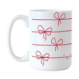 Christmas Ribbon 15oz Sublimated Mug - Logo Brands - Flyclothing LLC