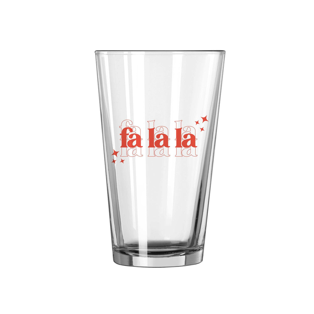 Christmas Falala 16oz Pint Glass - Logo Brands - Flyclothing LLC