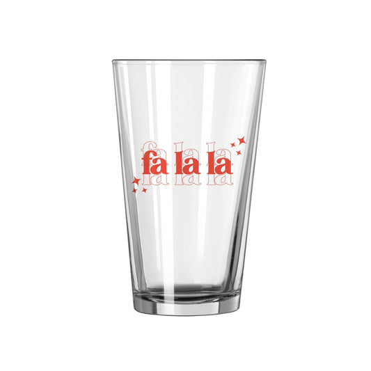 Christmas Falala 16oz Pint Glass - Logo Brands - Flyclothing LLC