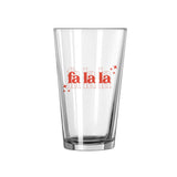 Christmas Falala 16oz Pint Glass - Logo Brands - Flyclothing LLC