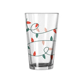 Christmas Merry and Bright 16oz Pint Glass - Logo Brands - Flyclothing LLC