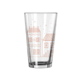 Christmas Village 16oz Pint Glass - Logo Brands - Flyclothing LLC
