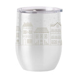 Christmas Village 16oz Stainless Curved Beverage - Logo Brands - Flyclothing LLC