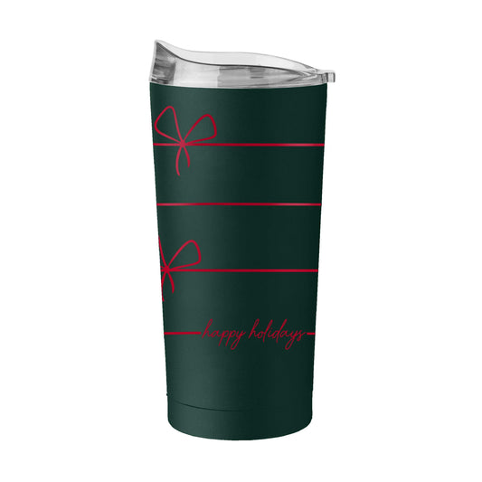 Christmas Ribbon 20oz Powder Coat Tumbler - Logo Brands - Flyclothing LLC