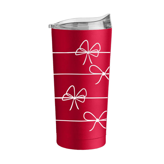 Christmas Ribbon 20oz Powder Coat Tumbler - Logo Brands - Flyclothing LLC