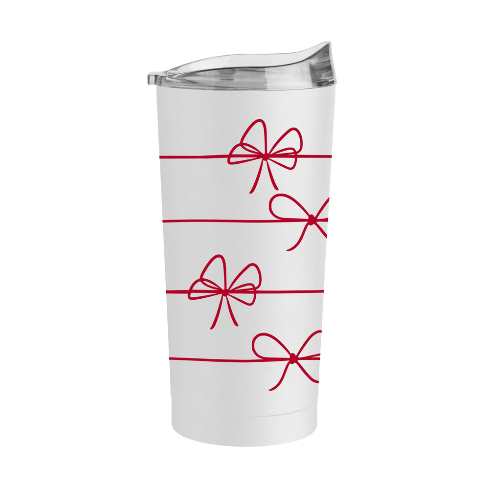 Christmas Ribbon 20oz Powder Coat Tumbler - Logo Brands - Flyclothing LLC