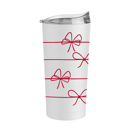 Christmas Ribbon 20oz Powder Coat Tumbler - Logo Brands - Flyclothing LLC