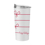 Christmas Ribbon 20oz Powder Coat Tumbler - Logo Brands - Flyclothing LLC