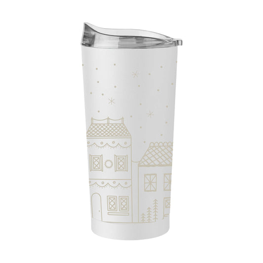 Christmas Village 20oz Powder Coat Tumbler - Logo Brands - Flyclothing LLC