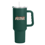 Christmas Festive 40oz PowderCoat Tumbler - Logo Brands - Flyclothing LLC