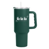 Christmas Falala 40oz PowderCoat Tumbler - Logo Brands - Flyclothing LLC