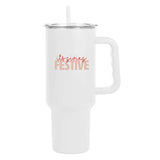 Christmas Festive 40oz PowderCoat Tumbler - Logo Brands - Flyclothing LLC