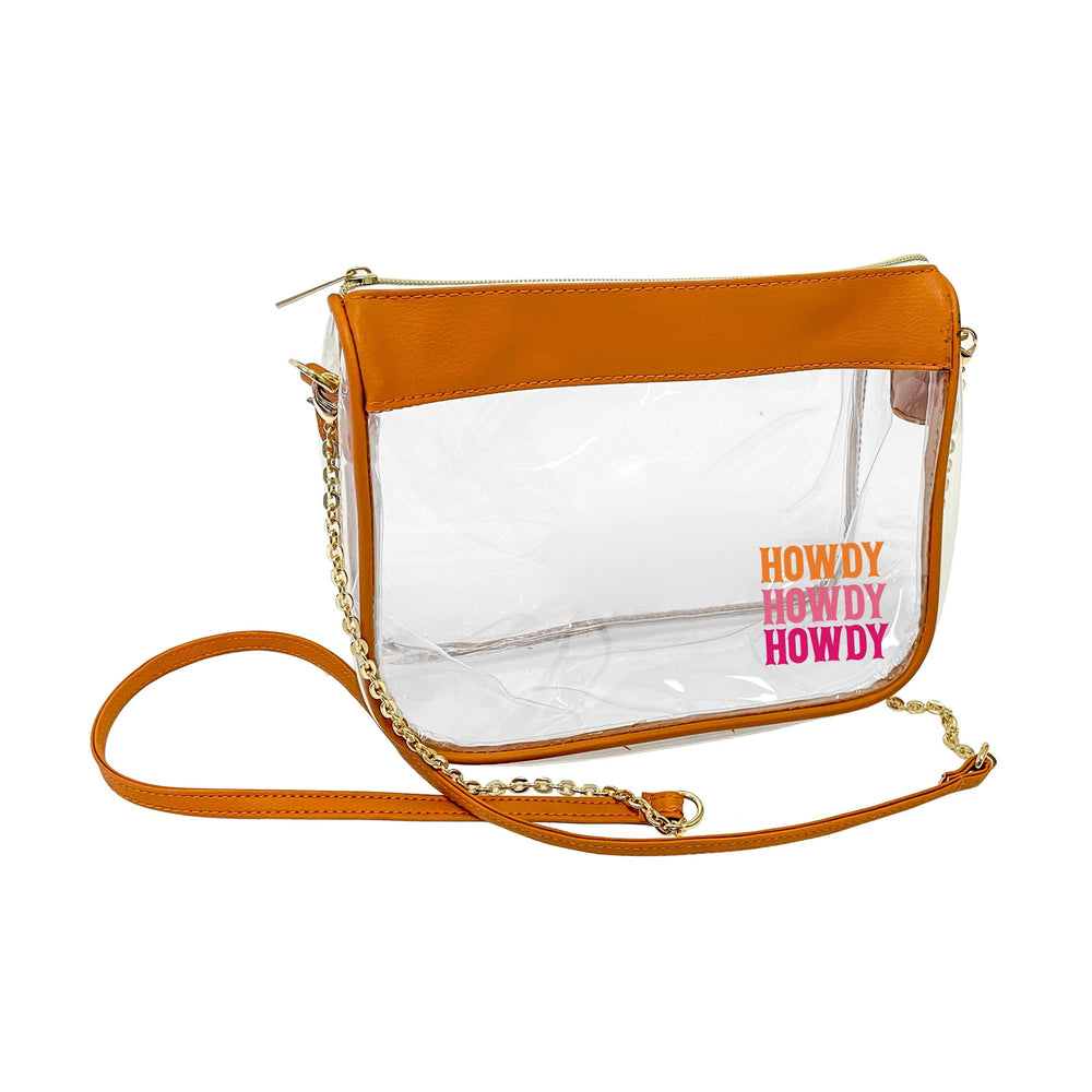 Just A Girl Hype Howdy Clear Bag - Logo Brands - Flyclothing LLC