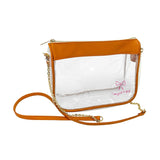 Just A Girl Hype Pink Bow Clear Bag - Logo Brands - Flyclothing LLC