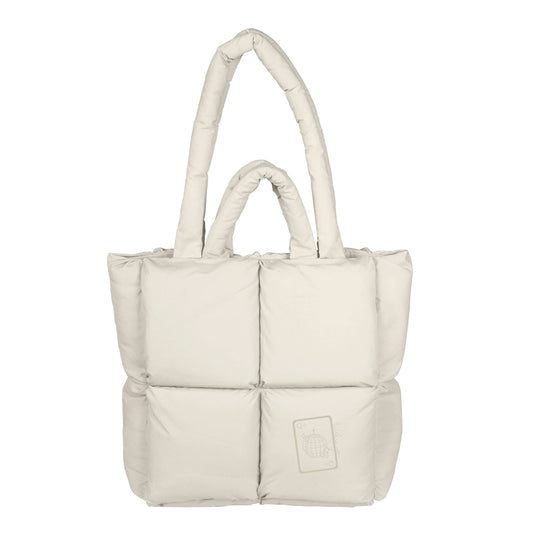 Just A Girl Puff Lucky You Card Tote - Logo Brands - Flyclothing LLC
