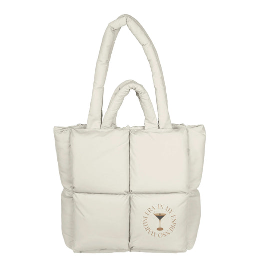 Just a Girl Espresso Martini Puff Tote - Logo Brands - Flyclothing LLC