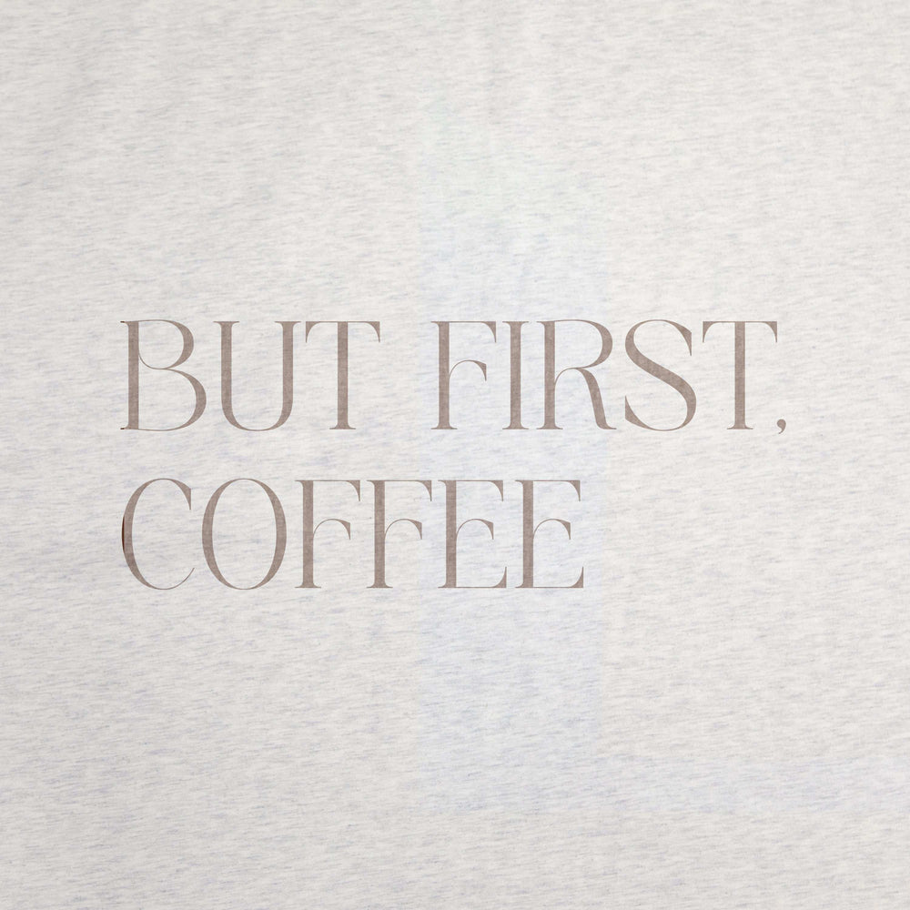 Just a Girl But First Coffee Sublimated Sweatshirt Blanket - Logo Brands - Flyclothing LLC