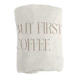 Just a Girl But First Coffee Sublimated Sweatshirt Blanket - Logo Brands - Flyclothing LLC