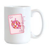 Just A Girl 15oz Lucky You Card Sublimated Mug - Logo Brands - Flyclothing LLC