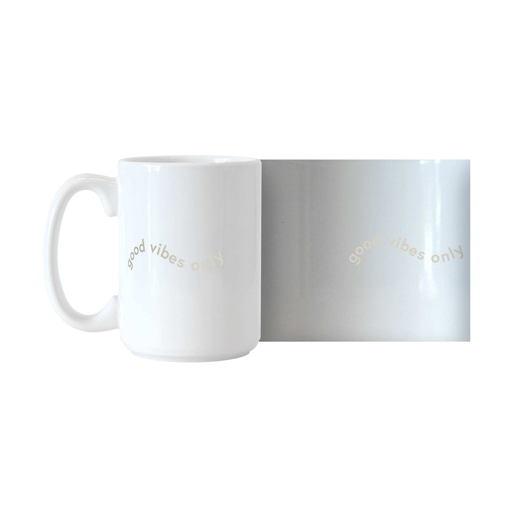 Just a Girl Good Vibes Only 15oz Sublimated Mug - Logo Brands - Flyclothing LLC