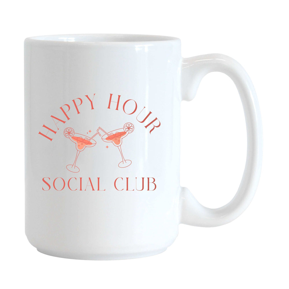 Just A Girl Happy Hour 15oz Sublimated Mug - Logo Brands - Flyclothing LLC