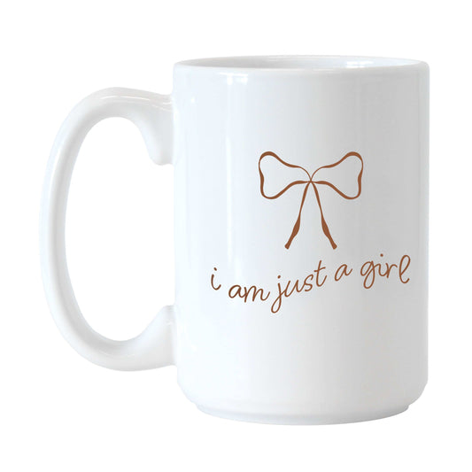 Just a Girl Neutral Bow 15oz Sublimated Mug - Logo Brands - Flyclothing LLC