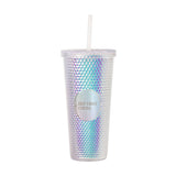 Just a Girl But First Coffee 24oz Studded Tumbler - Logo Brands - Flyclothing LLC