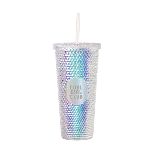 Just a Girl Cool Girl Cub 24oz Studded Tumbler - Logo Brands - Flyclothing LLC