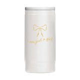 Just A Girl Just A Girl 12oz Powdercoat SlimCan Coolie - Logo Brands - Flyclothing LLC