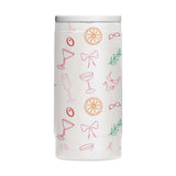 Just A Girl Summer Pattern 12oz Powdercoat SlimCan Coolie - Logo Brands - Flyclothing LLC